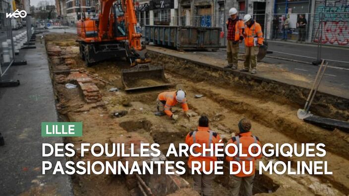 Lille : les archéologues remettent au jour le passé rue du Molinel